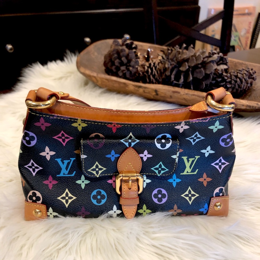 Louis Vuitton black multicolor Eliza shoulder bag